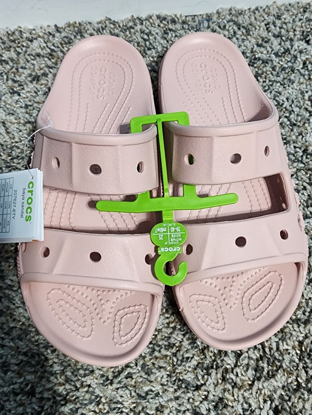 Crocs Baya Sandals Petal Pink M7 W9 Brand New With Tags
